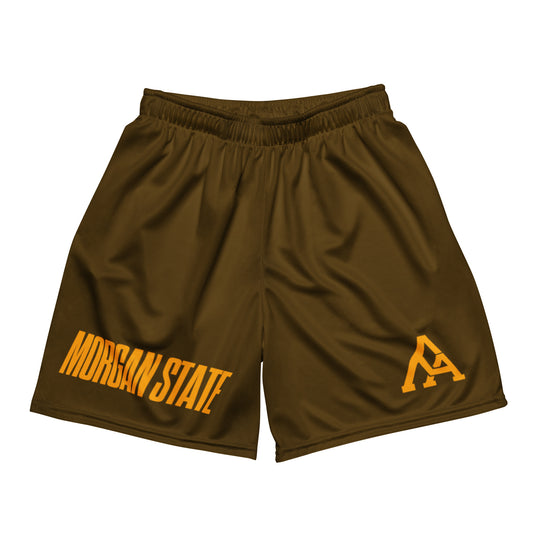 Morgan State mesh shorts - Brown & Gold